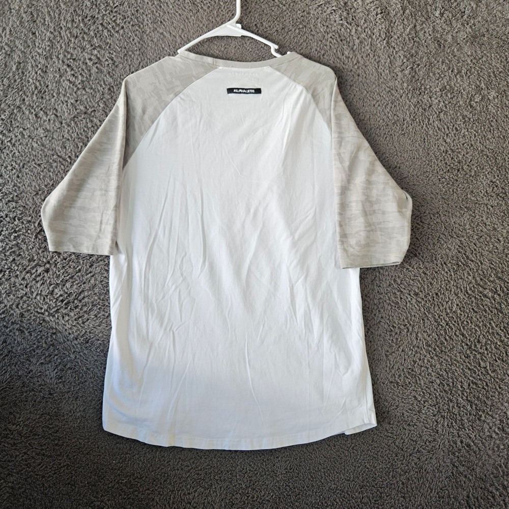 ALPHALETE‎ Mens Medium Performance Fit Baseball T Shirt White - Picture 6 of 8